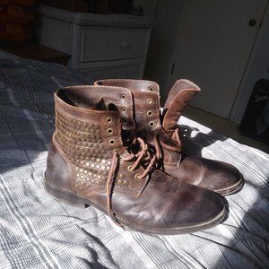 Aldo Men's 11 Studded Leather Boots